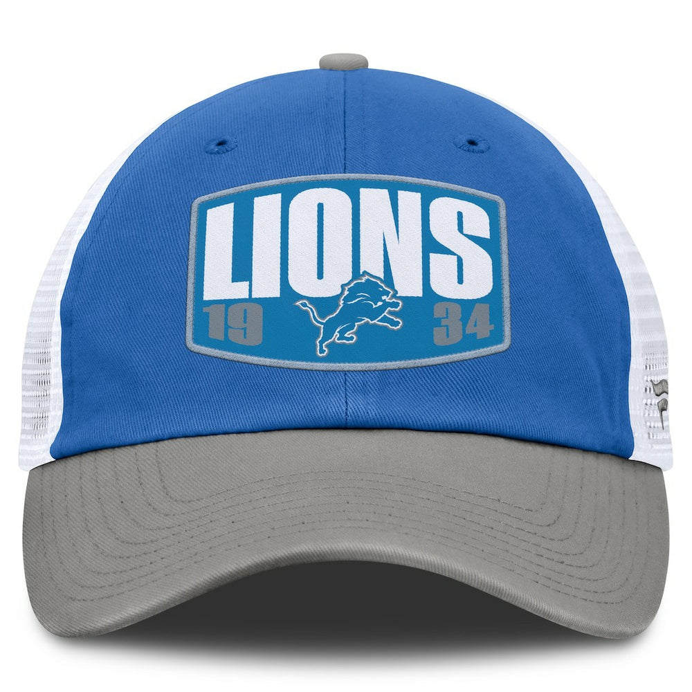 Detroit Lions Franchise Trucker Adjustable Hat Blue/Gray | Fanatics
