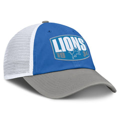 Detroit Lions Franchise Trucker Adjustable Hat Blue/Gray | Fanatics