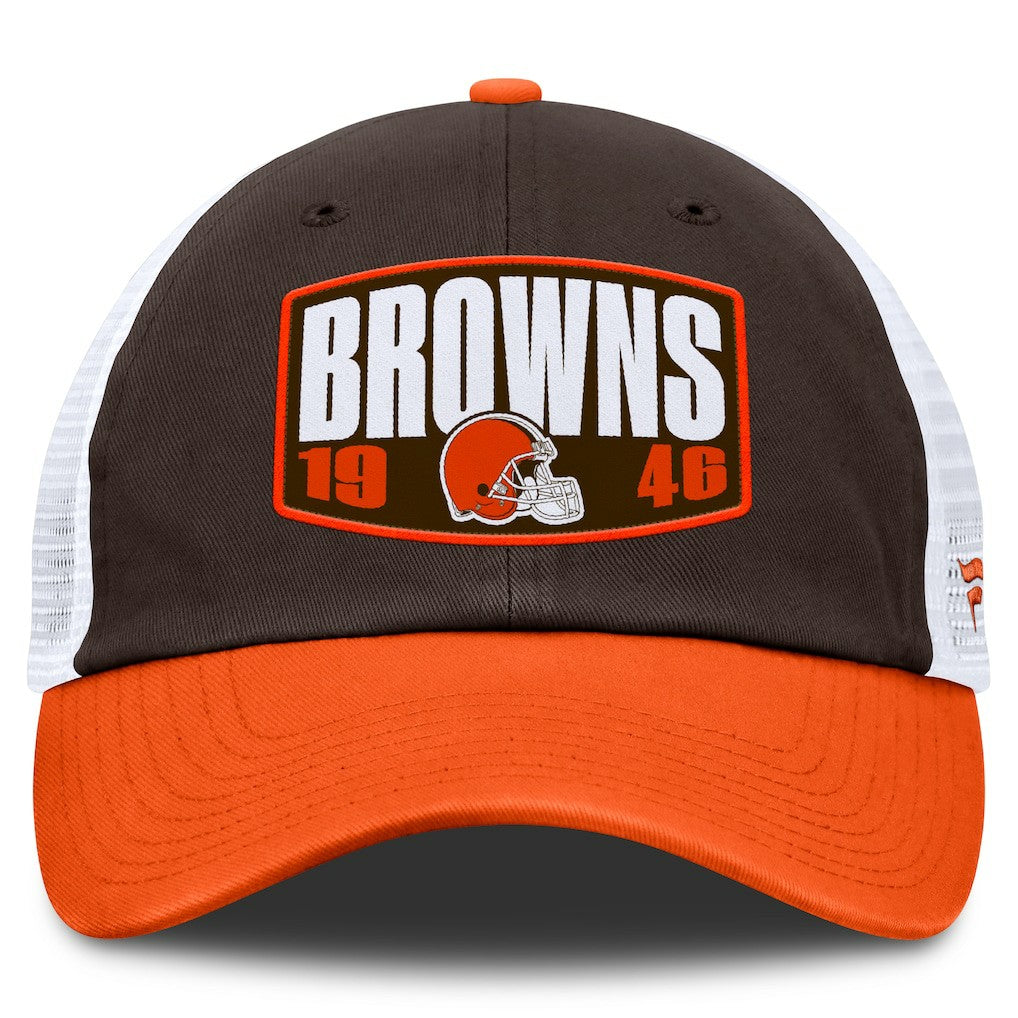 Cleveland Browns Franchise Trucker Adjustable Hat Brown/Orange | Fanatics