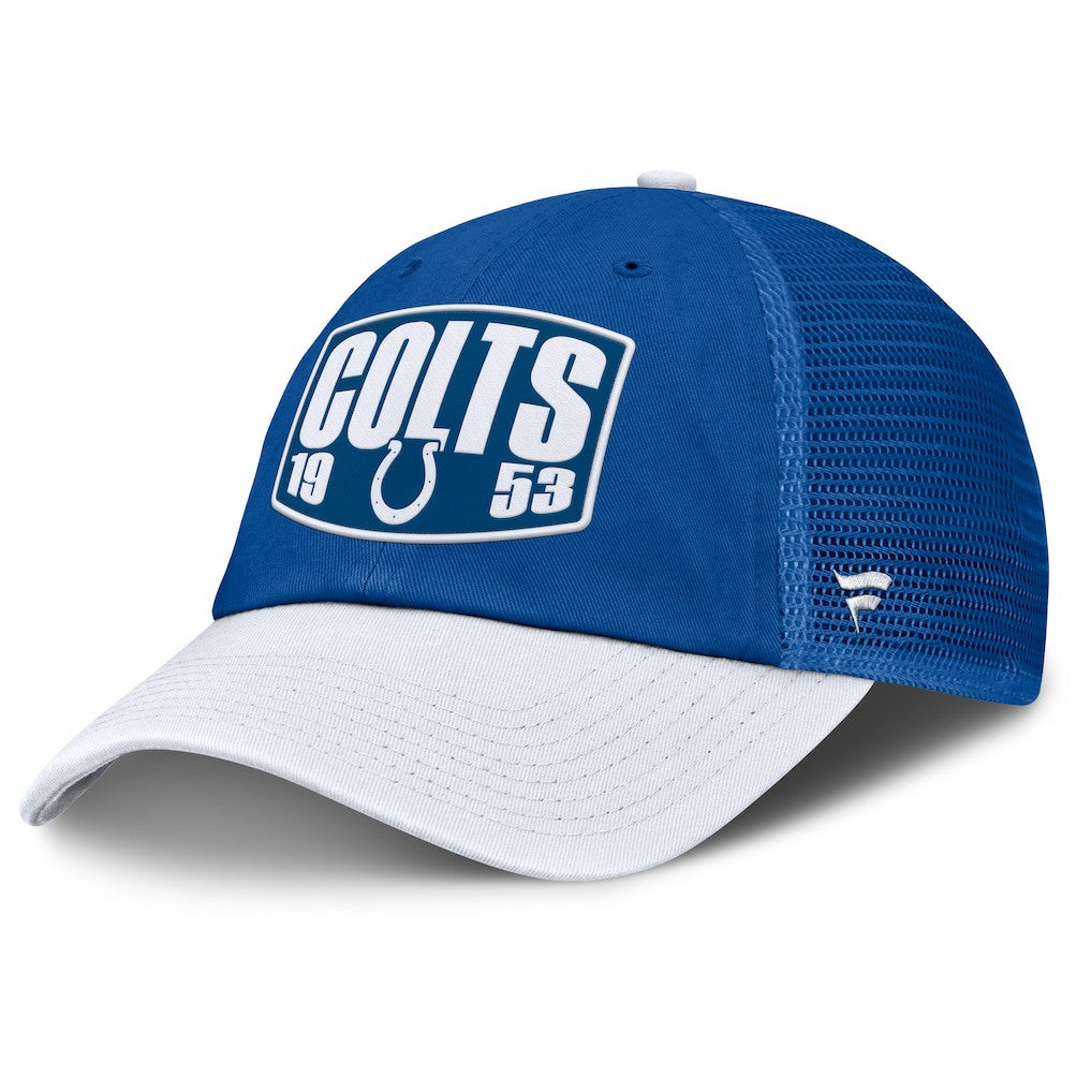 Indianapolis Colts Franchise Trucker Adjustable Hat Royal/White | Fanatics