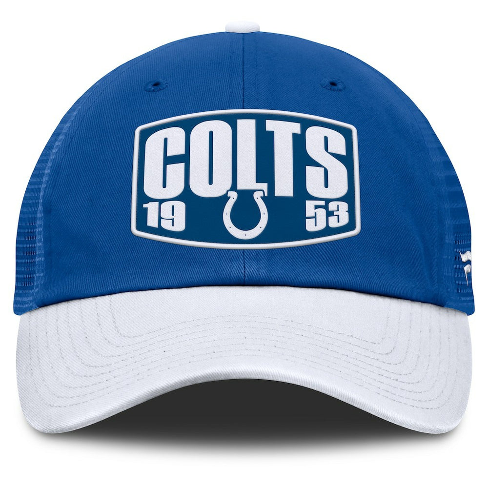 Indianapolis Colts Franchise Trucker Adjustable Hat Royal/White | Fanatics