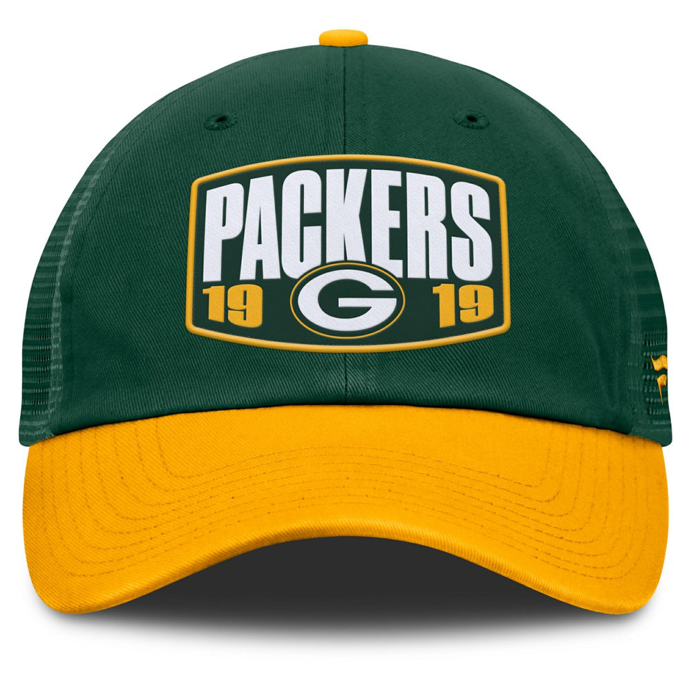 Green Bay Packers Franchise Trucker Adjustable Hat Green/Gold | Fanatics