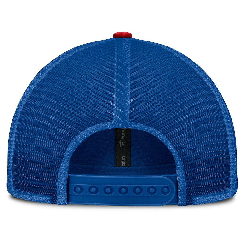 Buffalo Bills Franchise Trucker Adjustable Hat Royal/Red | Fanatics