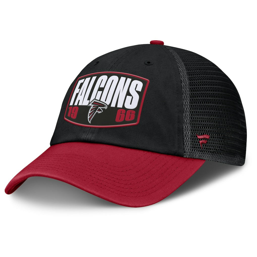 Atlanta Falcons Franchise Trucker Adjustable Hat Black/Red | Fanatics