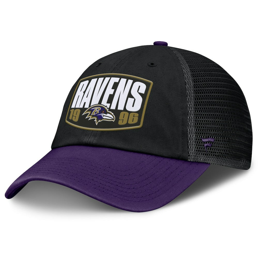 Baltimore Ravens Franchise Trucker Adjustable Hat Black/Purple | Fanatics
