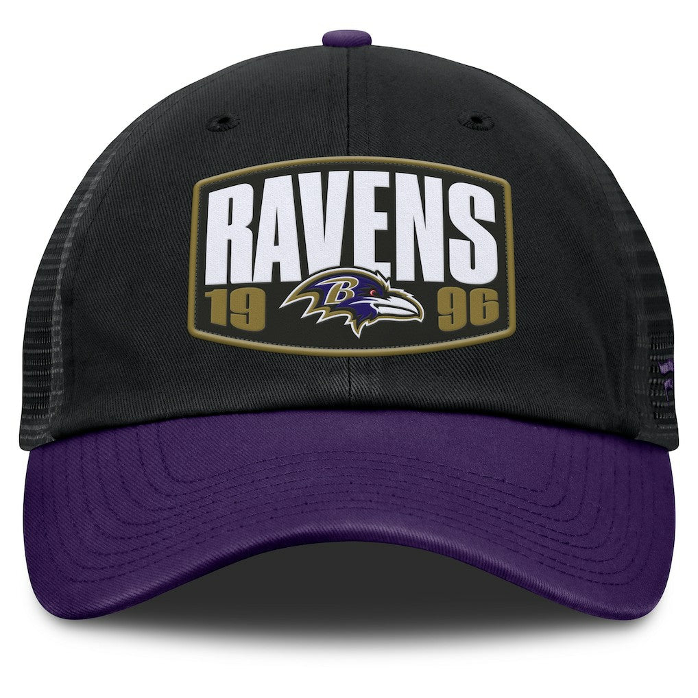 Baltimore Ravens Franchise Trucker Adjustable Hat Black/Purple | Fanatics