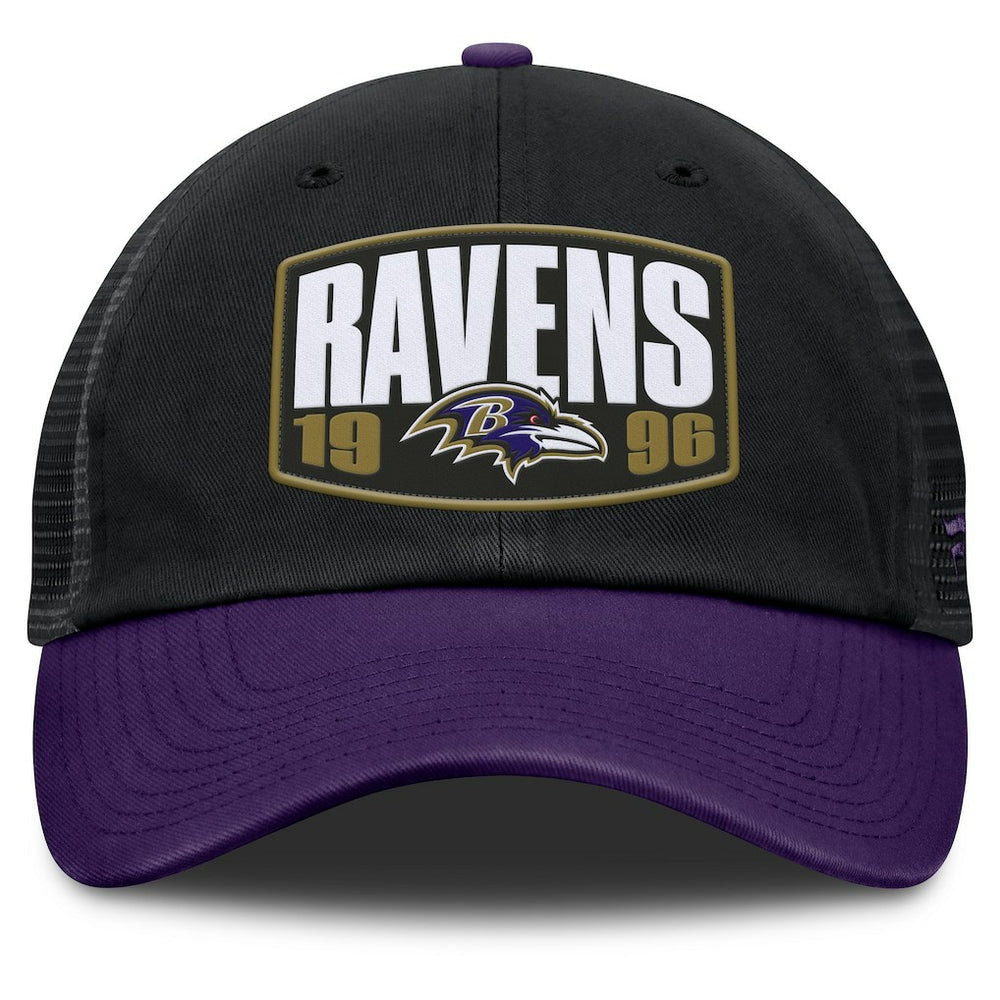 Baltimore Ravens Franchise Trucker Adjustable Hat Black/Purple | Fanatics