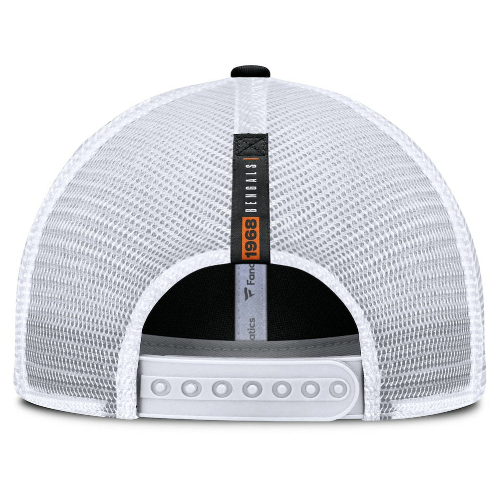Cincinnati Bengals Reverse Trucker Adjustable Hat Black/White | Fanatics