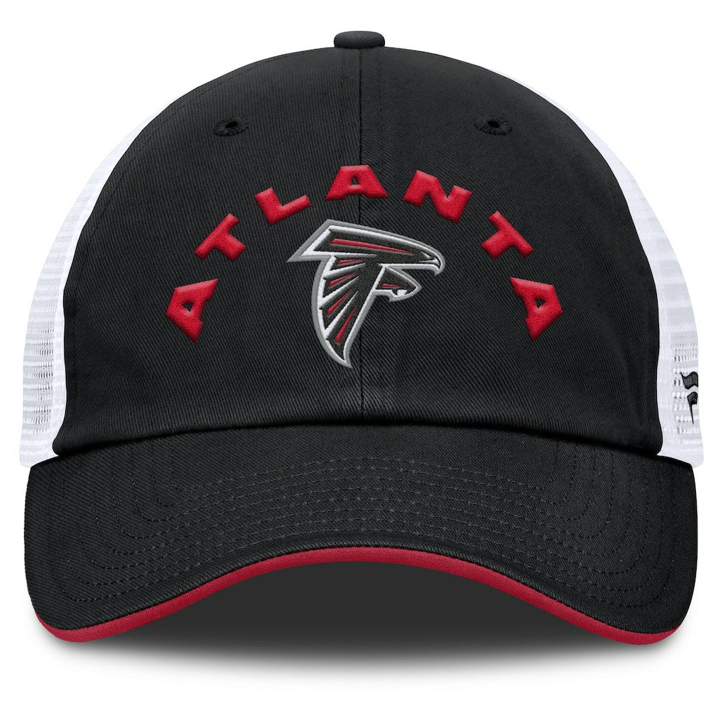 Atlanta Falcons Reverse Trucker Adjustable Hat Black/White | Fanatics