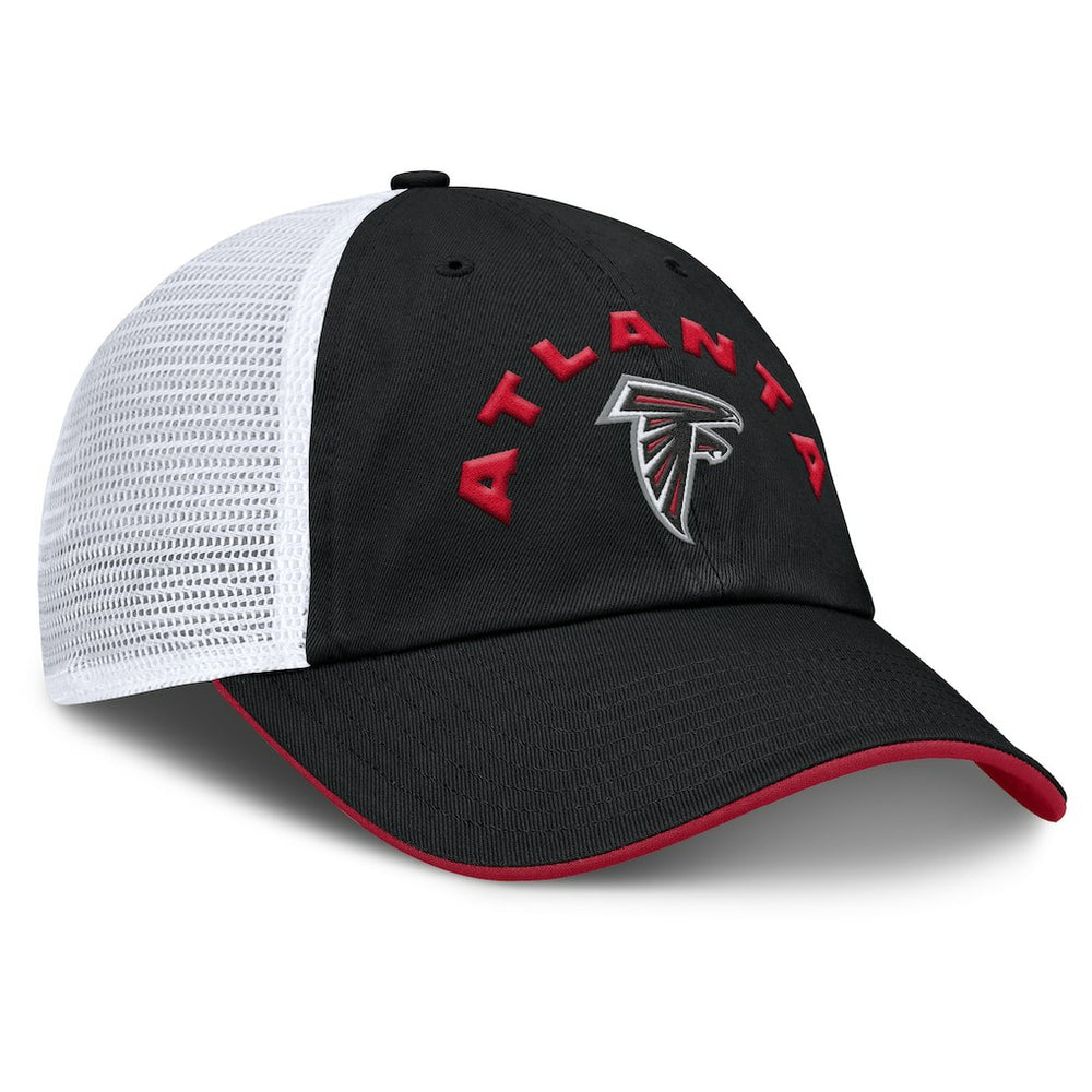 Atlanta Falcons Reverse Trucker Adjustable Hat Black/White | Fanatics