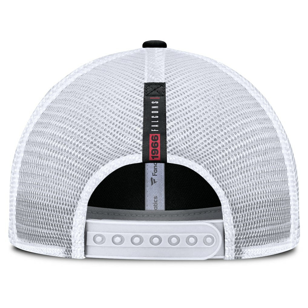 Atlanta Falcons Reverse Trucker Adjustable Hat Black/White | Fanatics