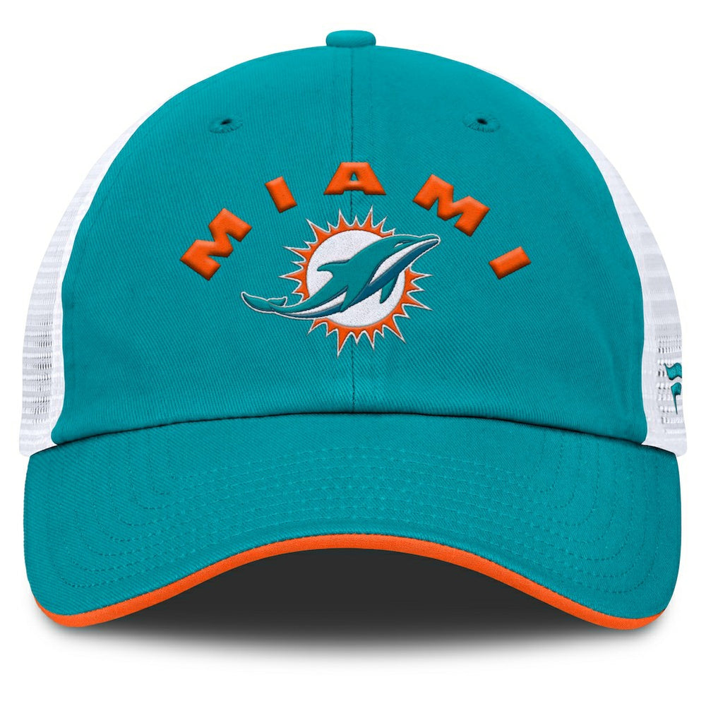 Miami Dolphins Reverse Trucker Adjustable Hat Aqua/White | Fanatics