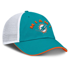 Miami Dolphins Reverse Trucker Adjustable Hat Aqua/White | Fanatics