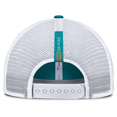 Miami Dolphins Reverse Trucker Adjustable Hat Aqua/White | Fanatics