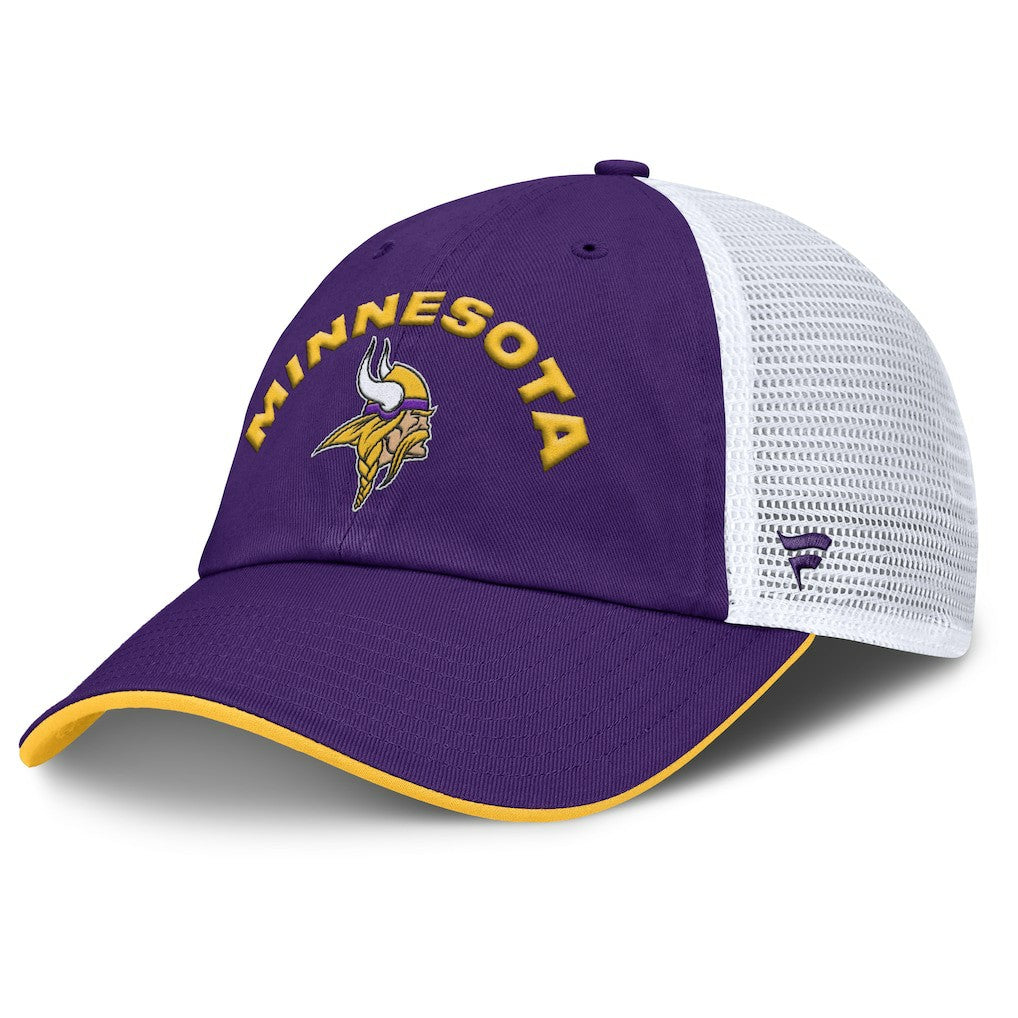 Minnesota Vikings Reverse Trucker Adjustable Hat Purple/White | Fanatics