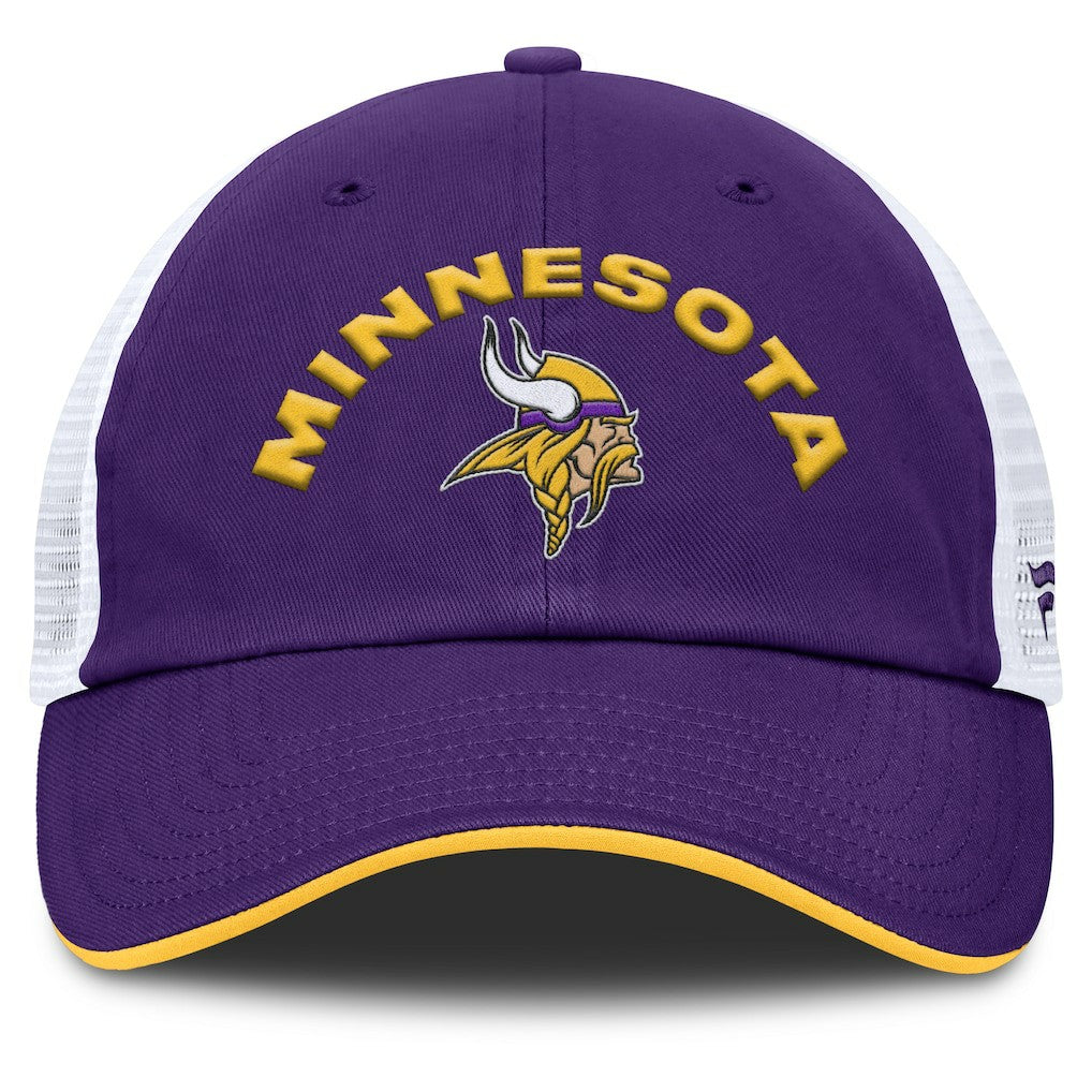 Minnesota Vikings Reverse Trucker Adjustable Hat Purple/White | Fanatics