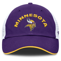 Minnesota Vikings Reverse Trucker Adjustable Hat Purple/White | Fanatics