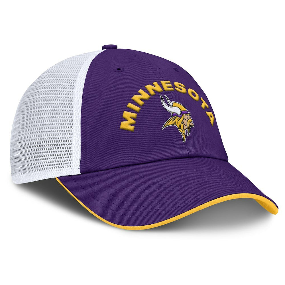 Minnesota Vikings Reverse Trucker Adjustable Hat Purple/White | Fanatics