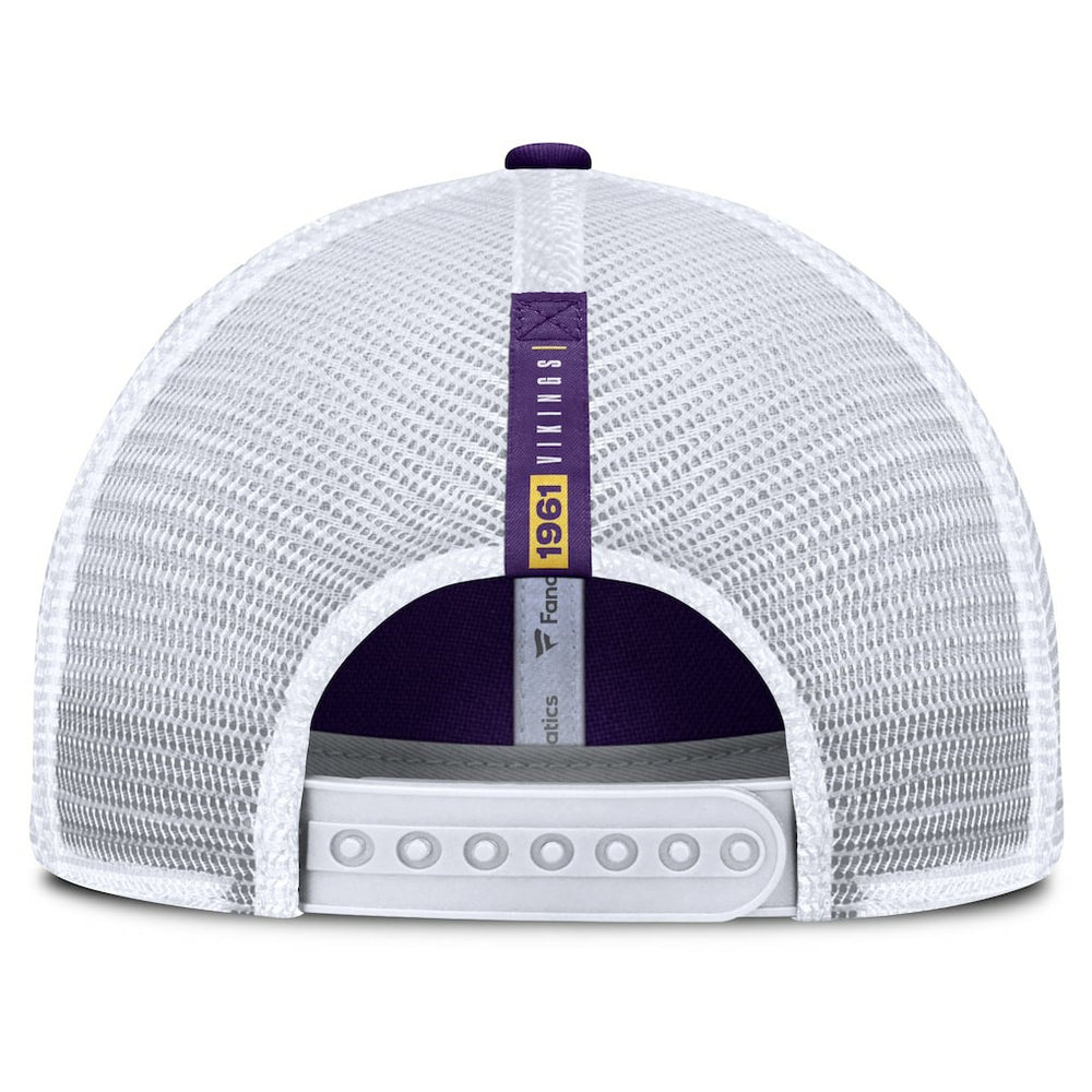 Minnesota Vikings Reverse Trucker Adjustable Hat Purple/White | Fanatics