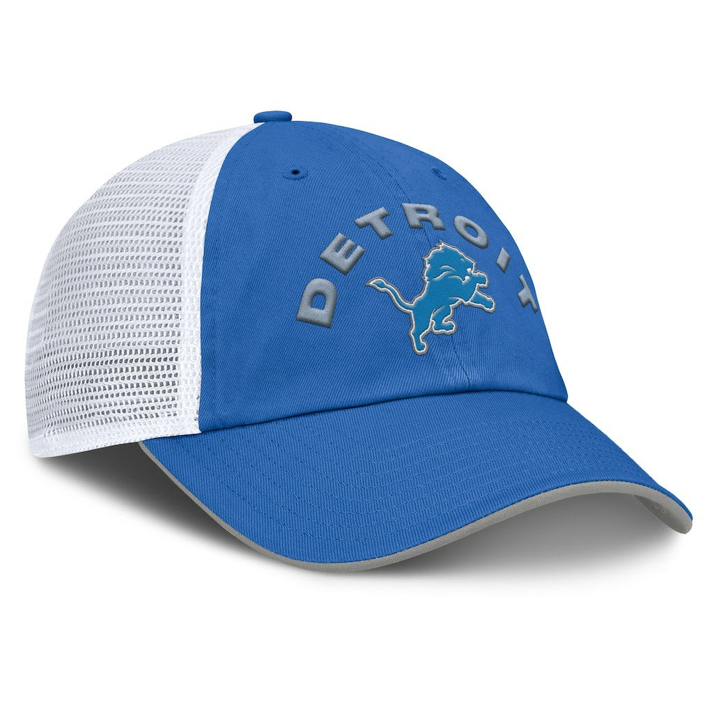 Detroit Lions Reverse Trucker Adjustable Hat Blue/White | Fanatics