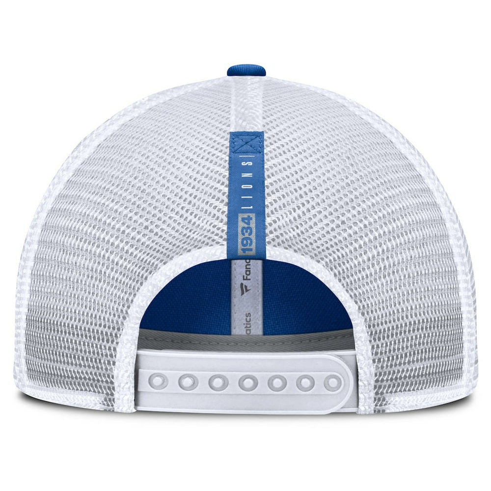 Detroit Lions Reverse Trucker Adjustable Hat Blue/White | Fanatics