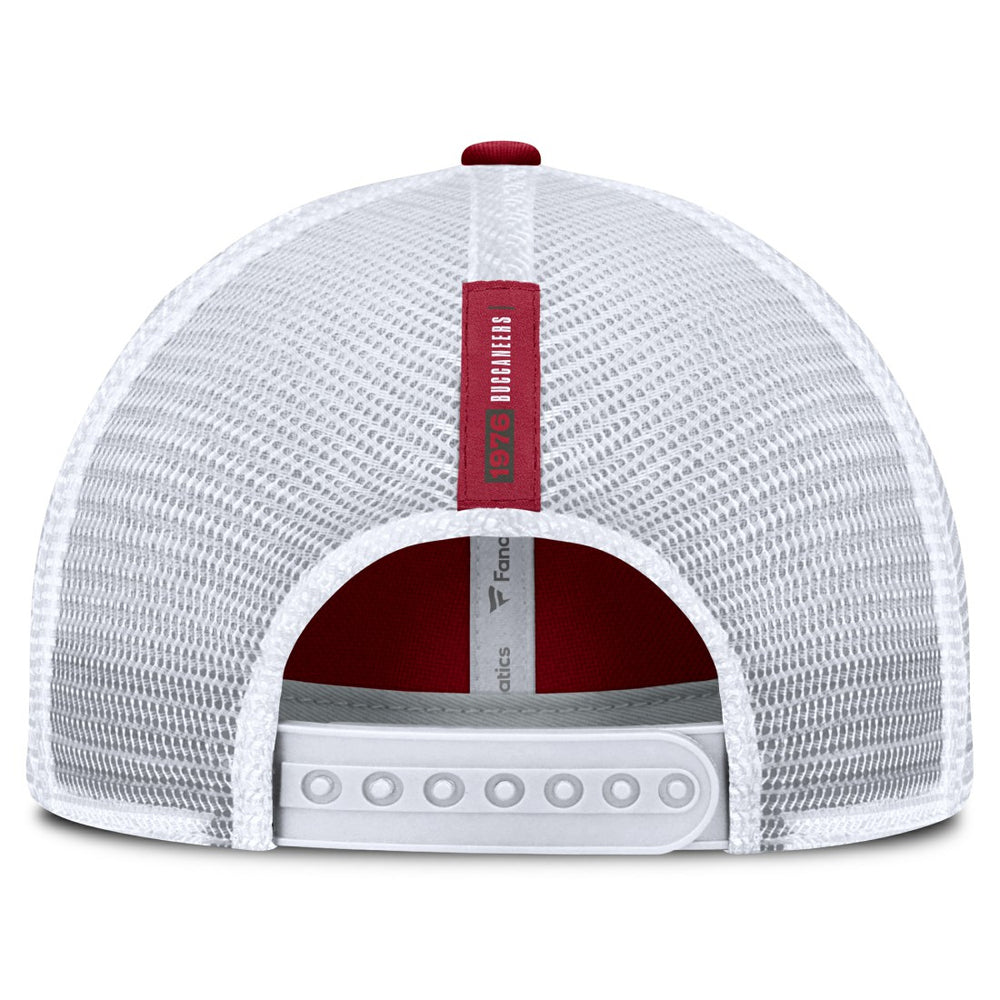 Tampa Bay Buccaneers Reverse Trucker Adjustable Hat Red/White | Fanatics