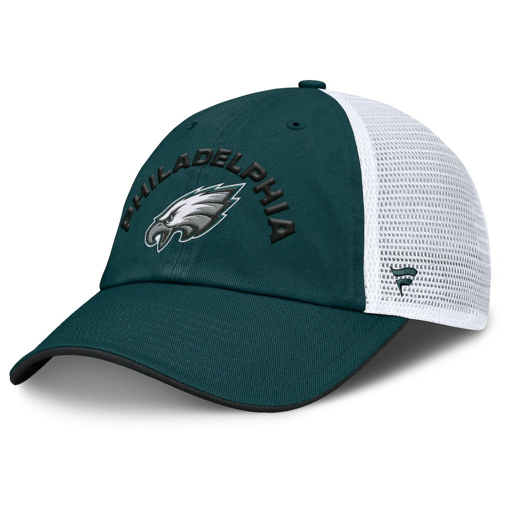 Philadelphia Eagles Reverse Trucker Adjustable Hat Midnight Green/White | Fanatics