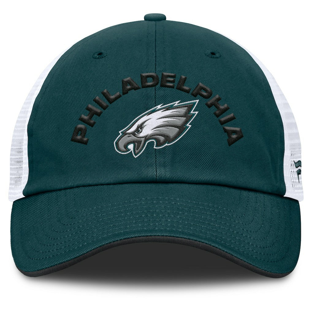 Philadelphia Eagles Reverse Trucker Adjustable Hat Midnight Green/White | Fanatics