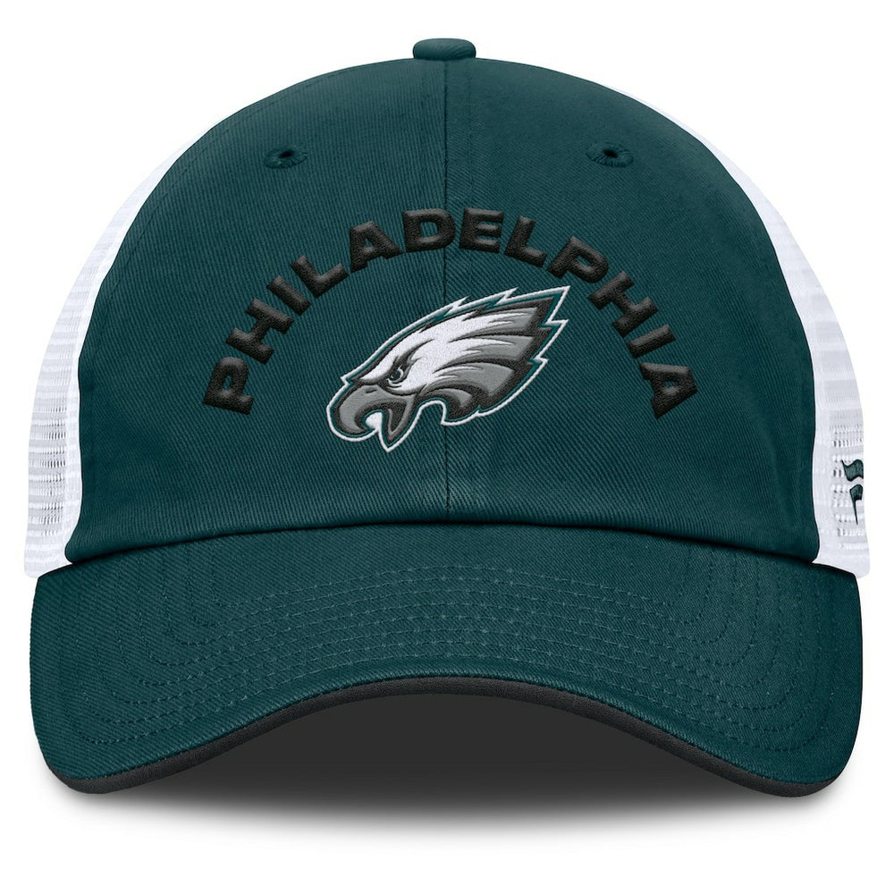 Philadelphia Eagles Reverse Trucker Adjustable Hat Midnight Green/White | Fanatics