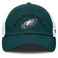 Philadelphia Eagles Reverse Trucker Adjustable Hat Midnight Green/White | Fanatics