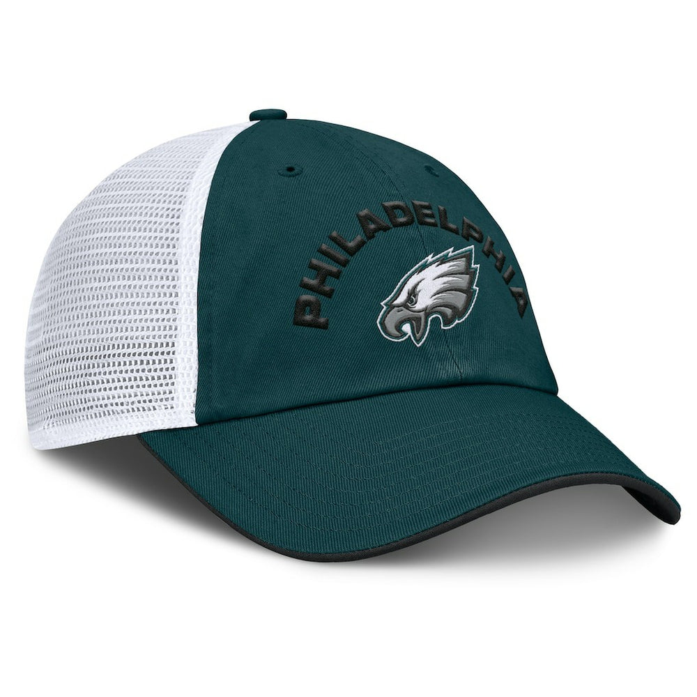 Philadelphia Eagles Reverse Trucker Adjustable Hat Midnight Green/White | Fanatics