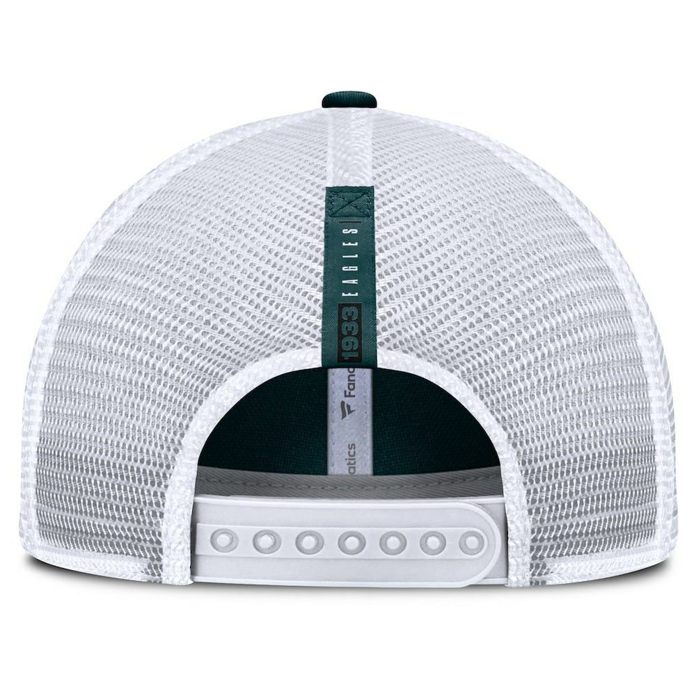 Philadelphia Eagles Reverse Trucker Adjustable Hat Midnight Green/White | Fanatics