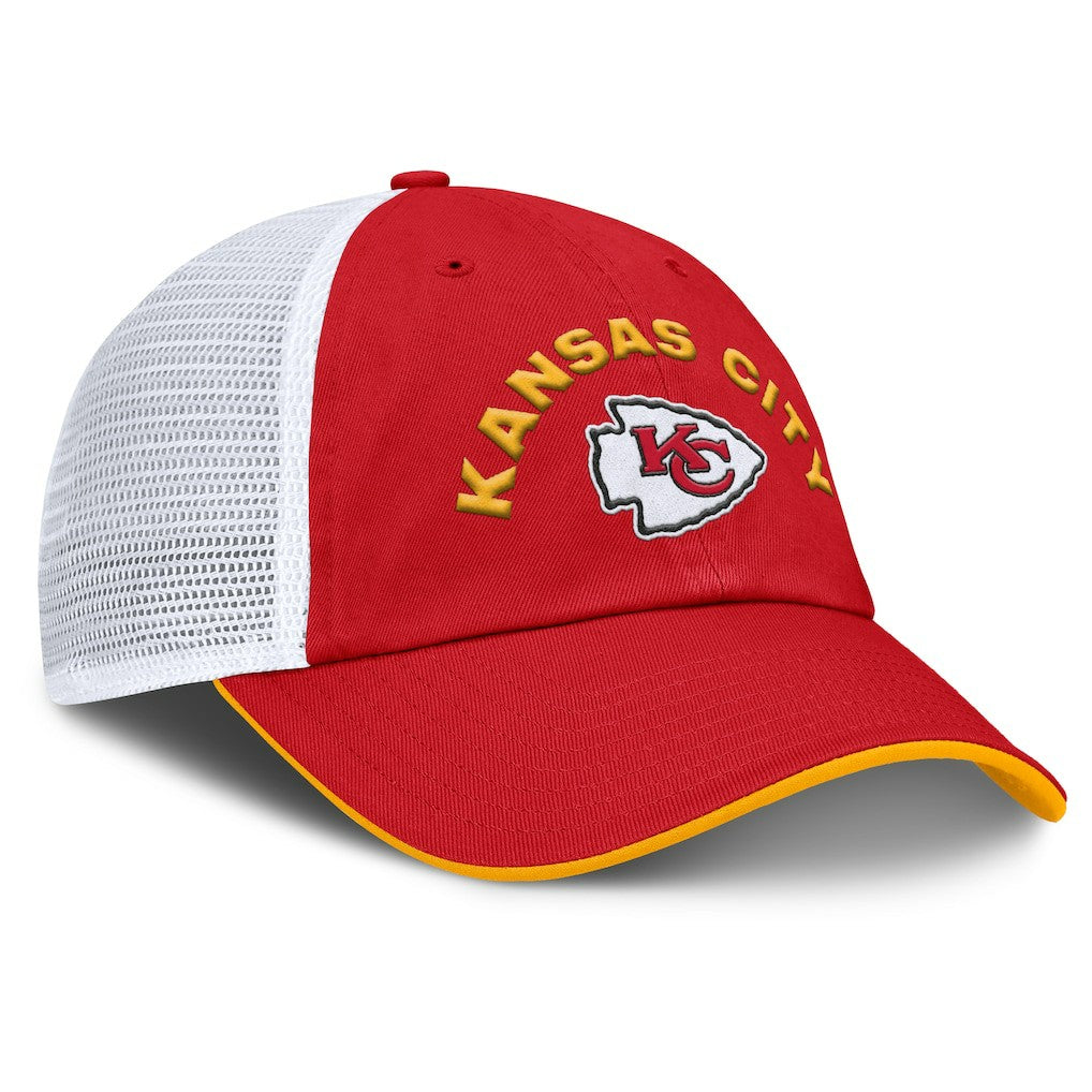 Kansas City Chiefs Reverse Trucker Adjustable Hat Red/White | Fanatics