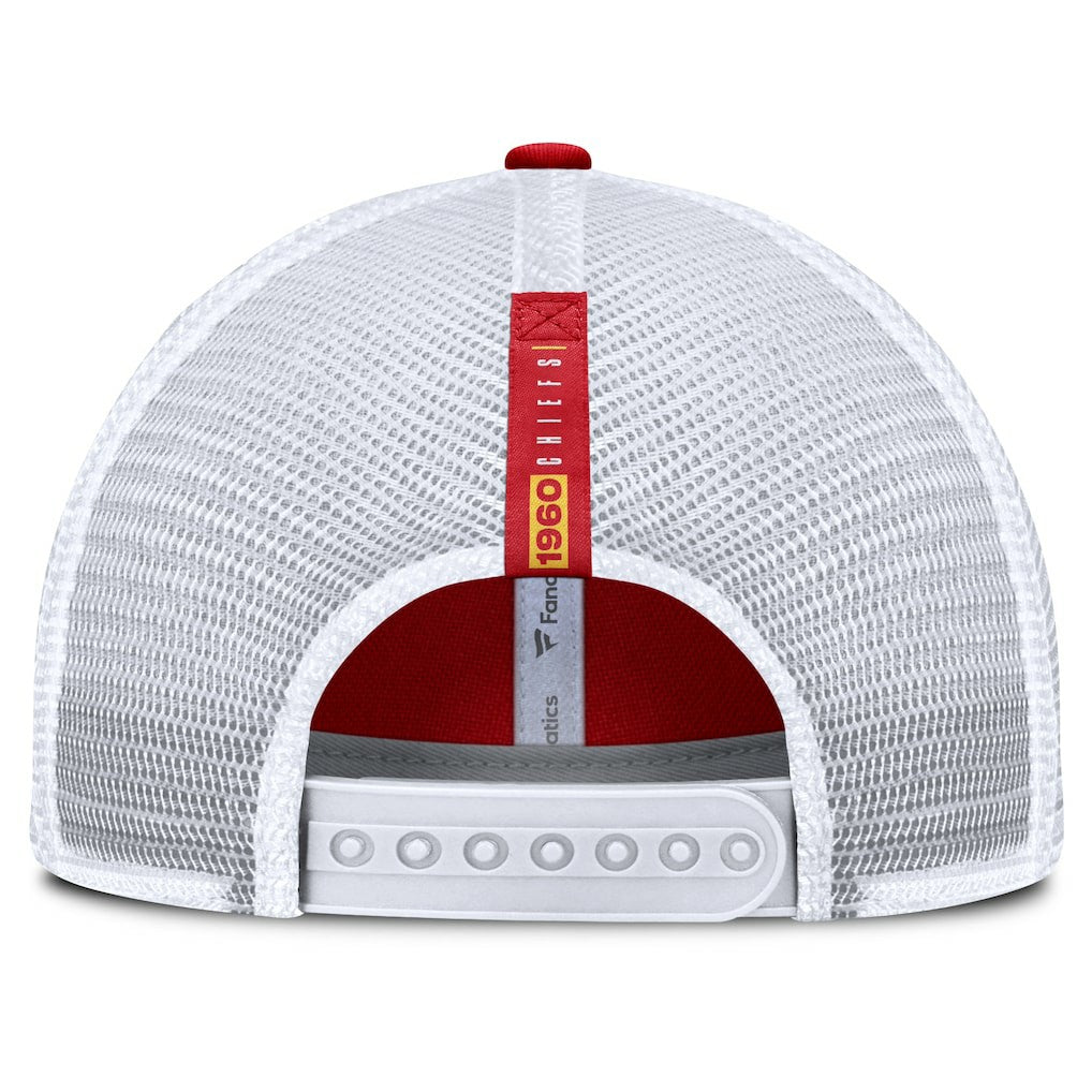 Kansas City Chiefs Reverse Trucker Adjustable Hat Red/White | Fanatics