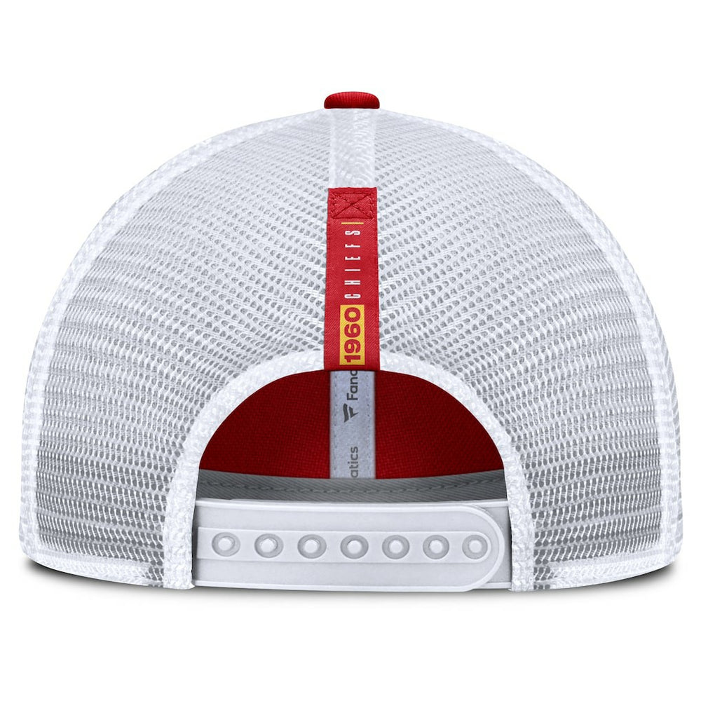 Kansas City Chiefs Reverse Trucker Adjustable Hat Red/White | Fanatics