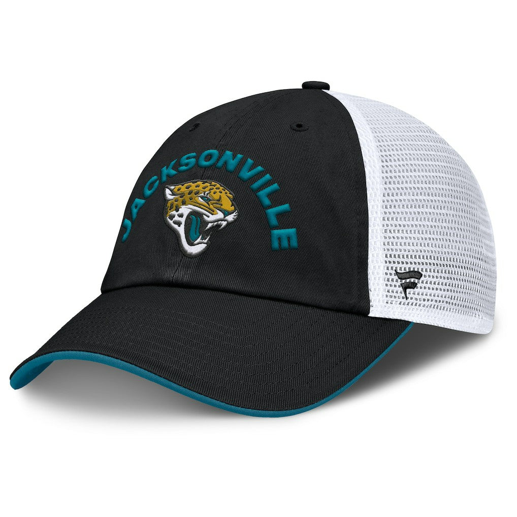 Jacksonville Jaguars Reverse Trucker Adjustable Hat Black/White | Fanatics