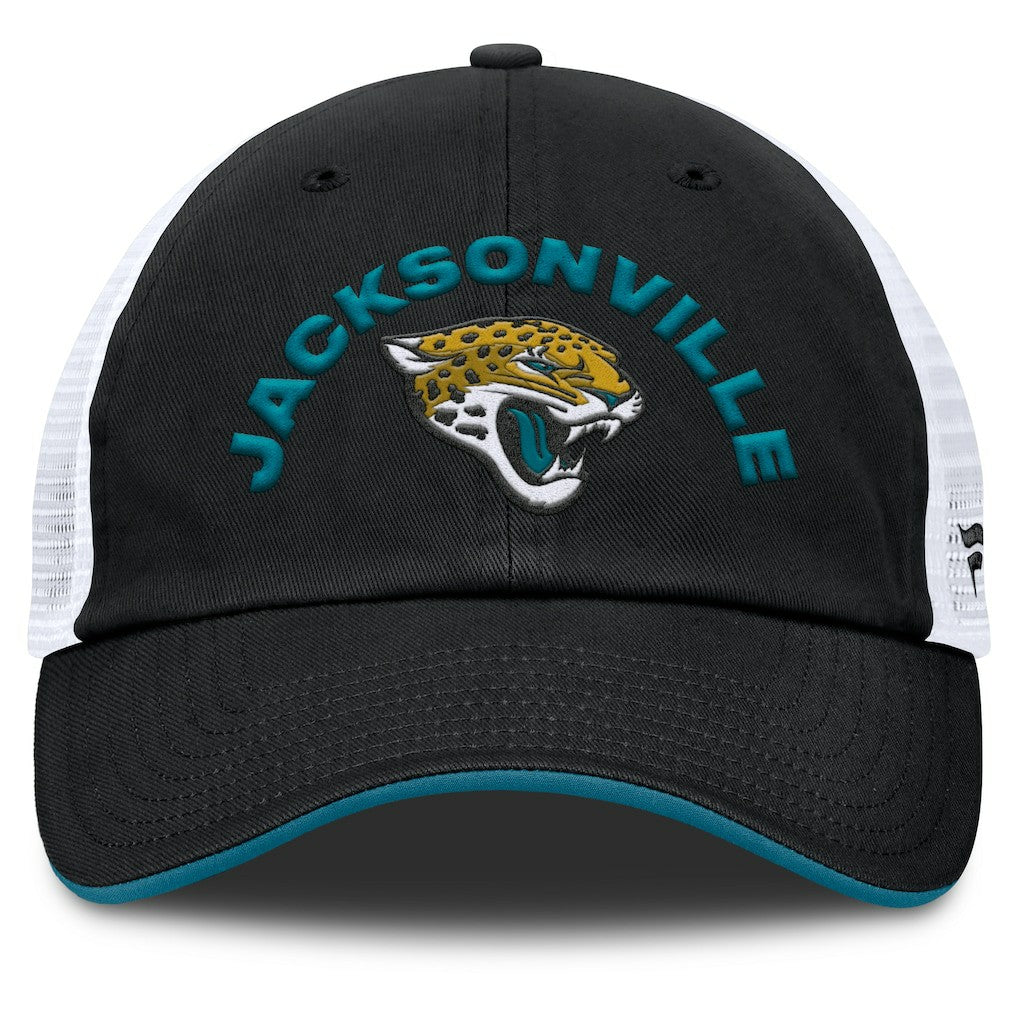 Jacksonville Jaguars Reverse Trucker Adjustable Hat Black/White | Fanatics