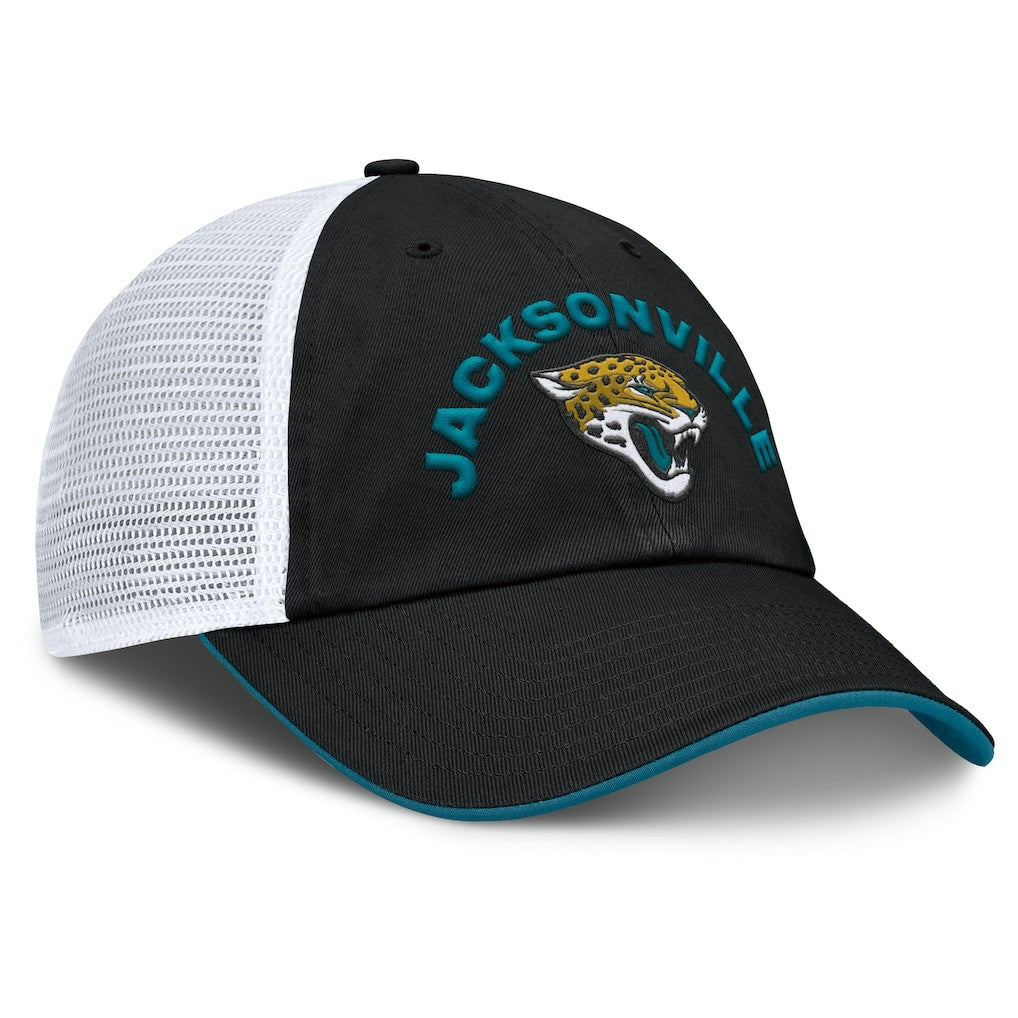 Jacksonville Jaguars Reverse Trucker Adjustable Hat Black/White | Fanatics