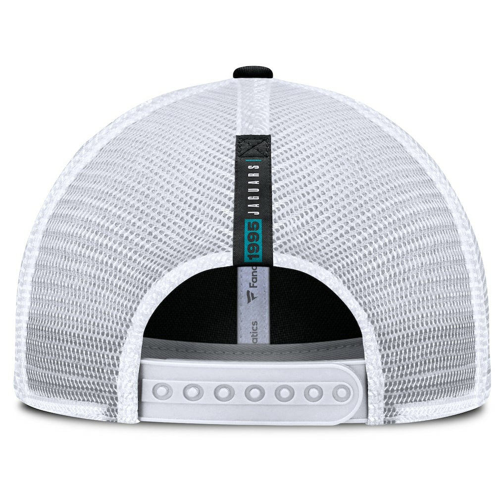 Jacksonville Jaguars Reverse Trucker Adjustable Hat Black/White | Fanatics