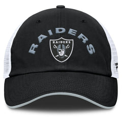 Las Vegas Raiders Reverse Trucker Adjustable Hat Black/White | Fanatics