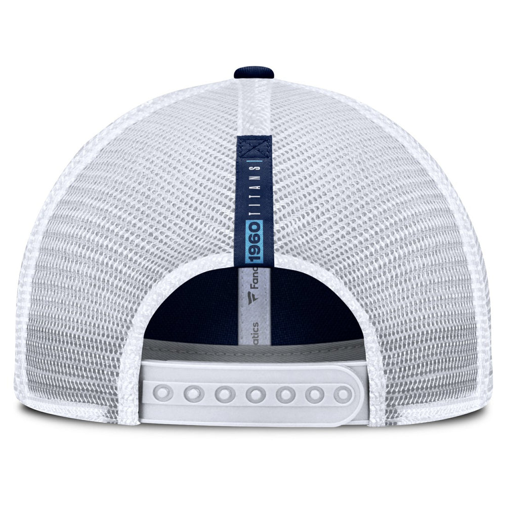 Tennessee Titans Reverse Trucker Adjustable Hat Navy/White | Fanatics