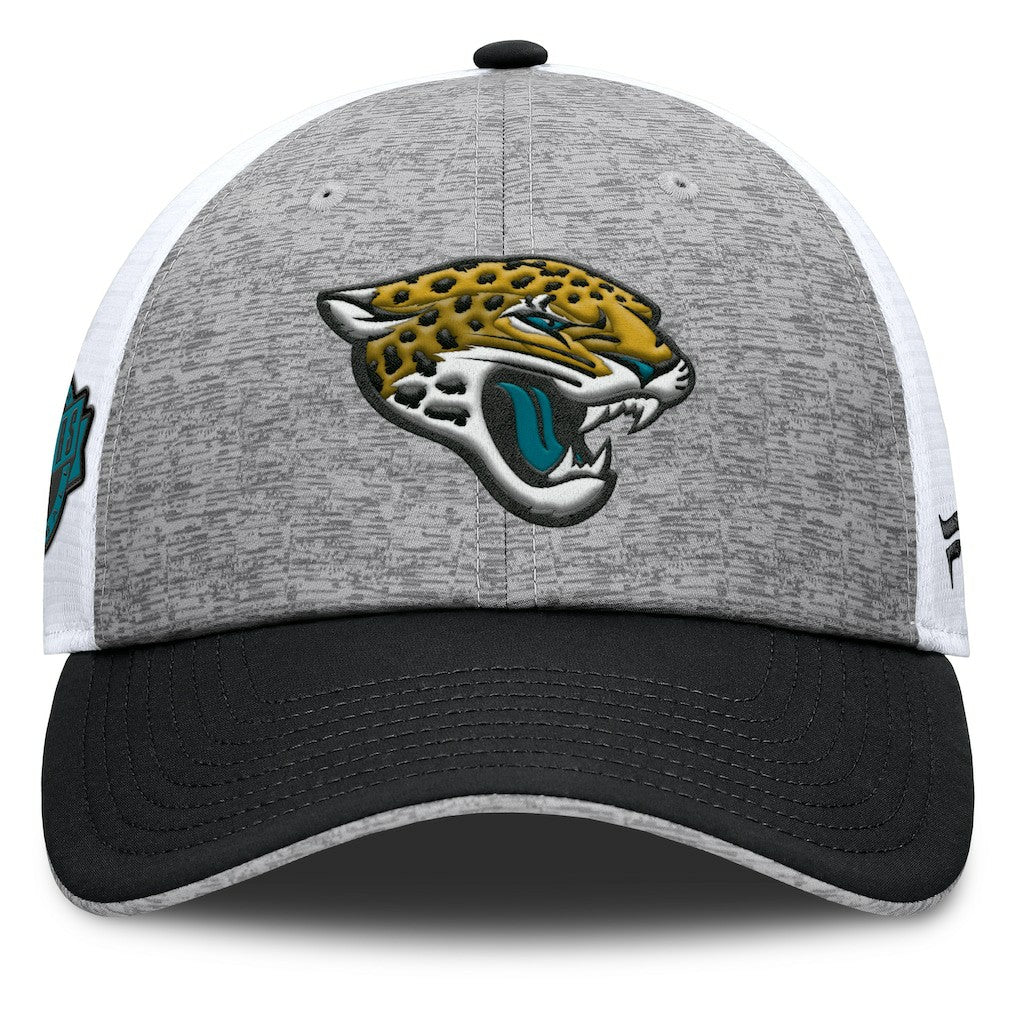 Jacksonville Jaguars Option Trucker Adjustable Hat Gray/Black | Fanatics