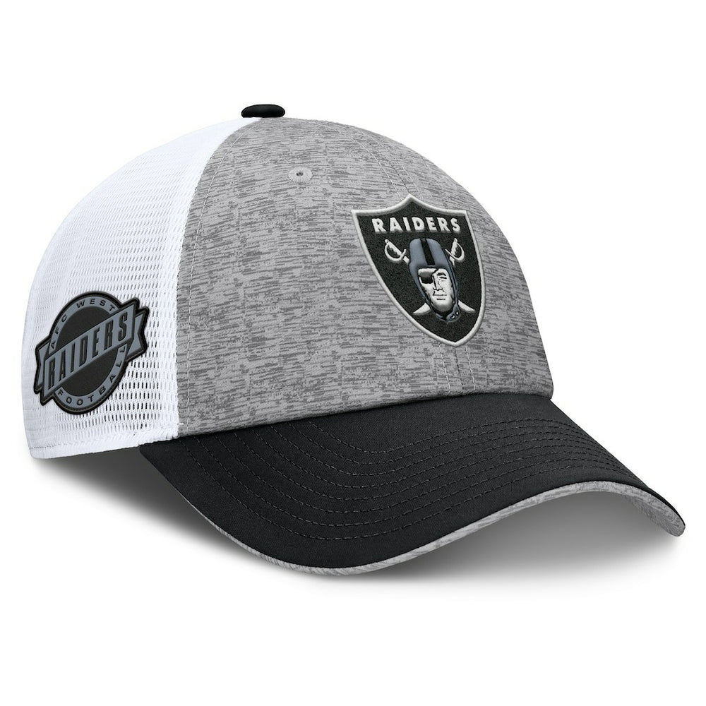 Las Vegas Raiders Option Trucker Adjustable Hat Gray/Black | Fanatics