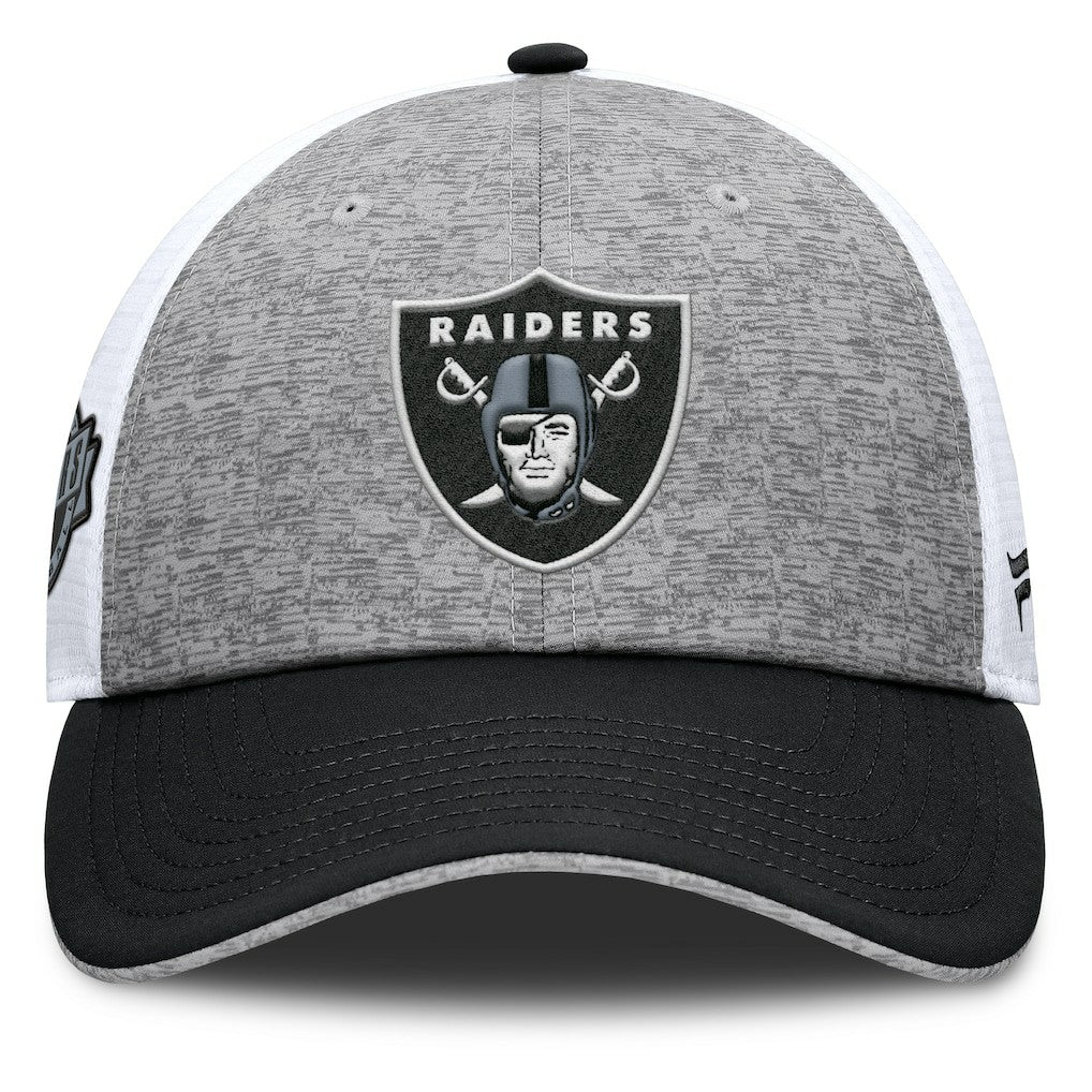 Las Vegas Raiders Option Trucker Adjustable Hat Gray/Black | Fanatics