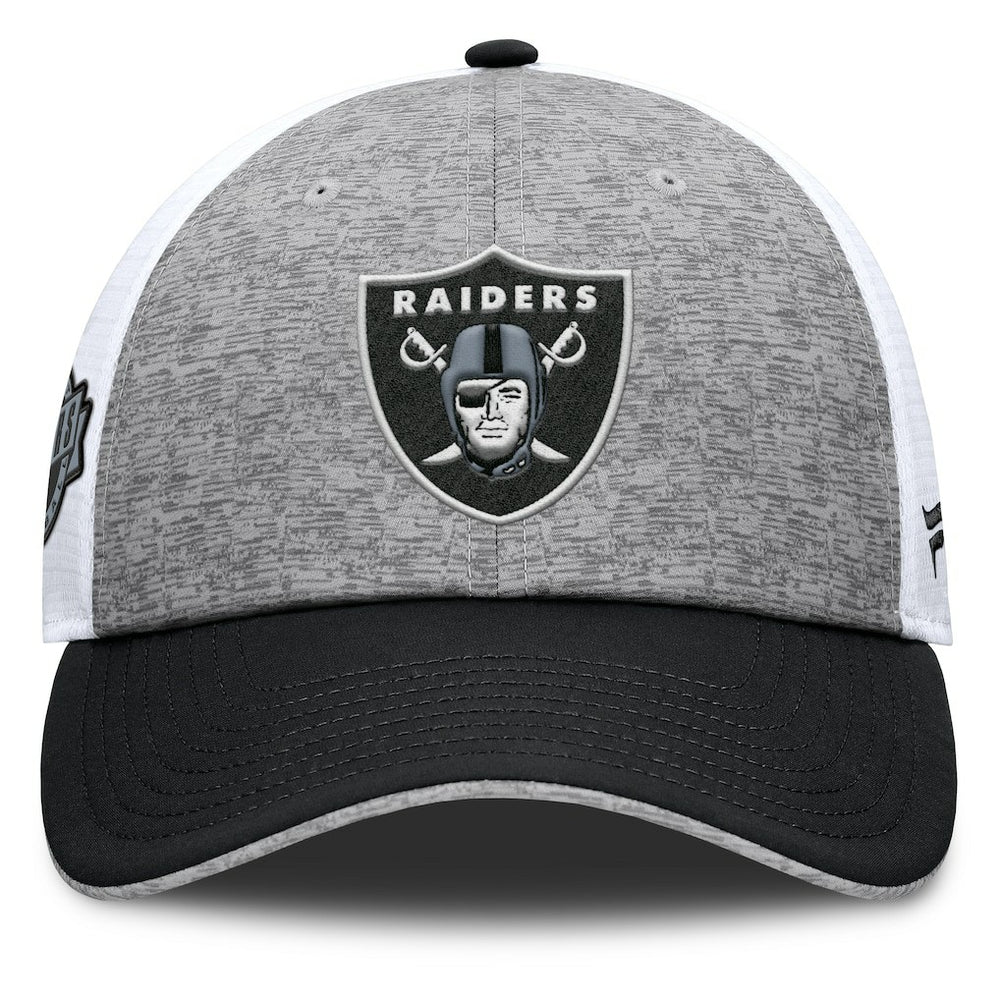 Las Vegas Raiders Option Trucker Adjustable Hat Gray/Black | Fanatics