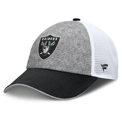 Las Vegas Raiders Option Trucker Adjustable Hat Gray/Black | Fanatics