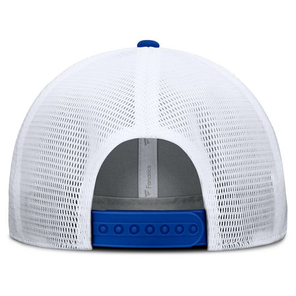 Los Angeles Rams Option Trucker Adjustable Hat Gray/Royal | Fanatics