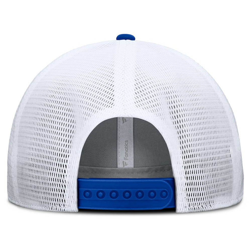 Los Angeles Rams Option Trucker Adjustable Hat Gray/Royal | Fanatics