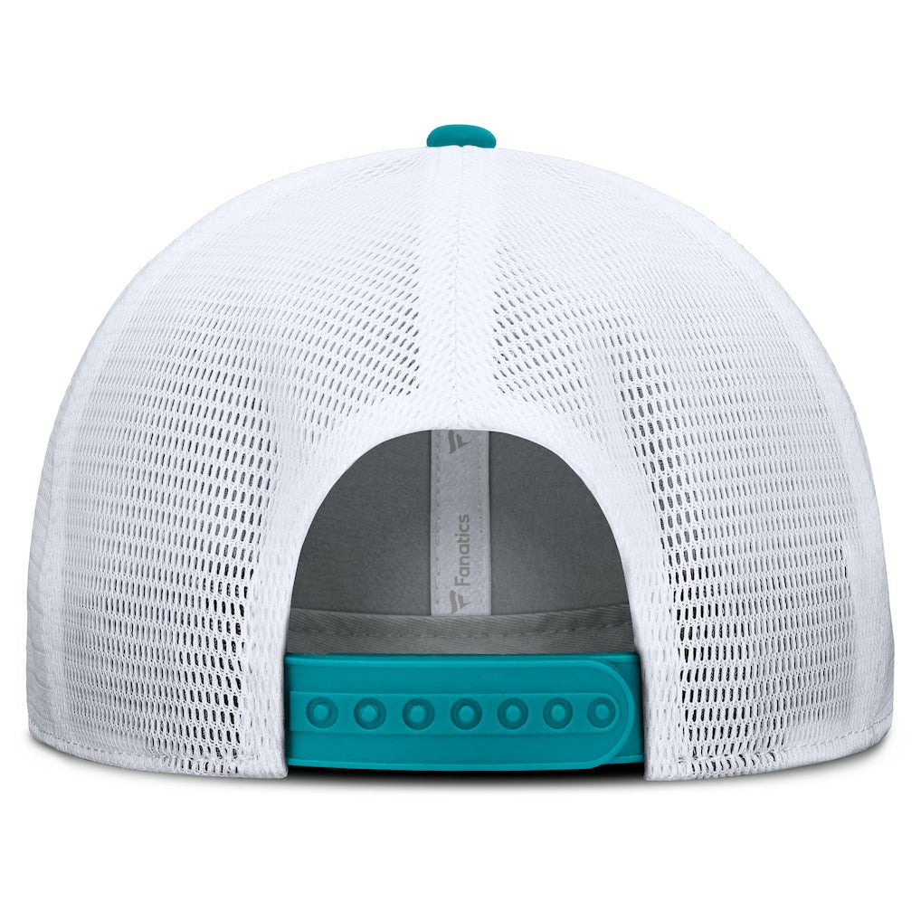 Miami Dolphins Option Trucker Adjustable Hat Gray/Aqua | Fanatics