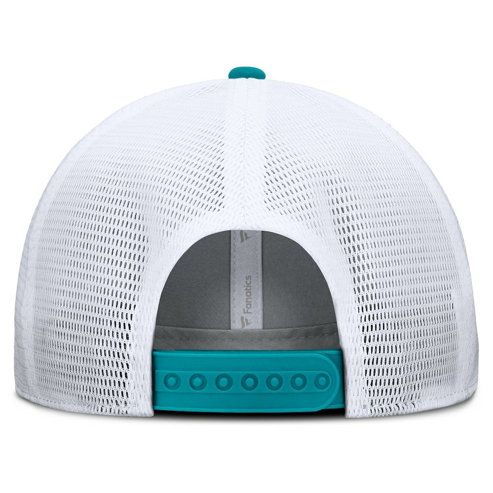 Miami Dolphins Option Trucker Adjustable Hat Gray/Aqua | Fanatics